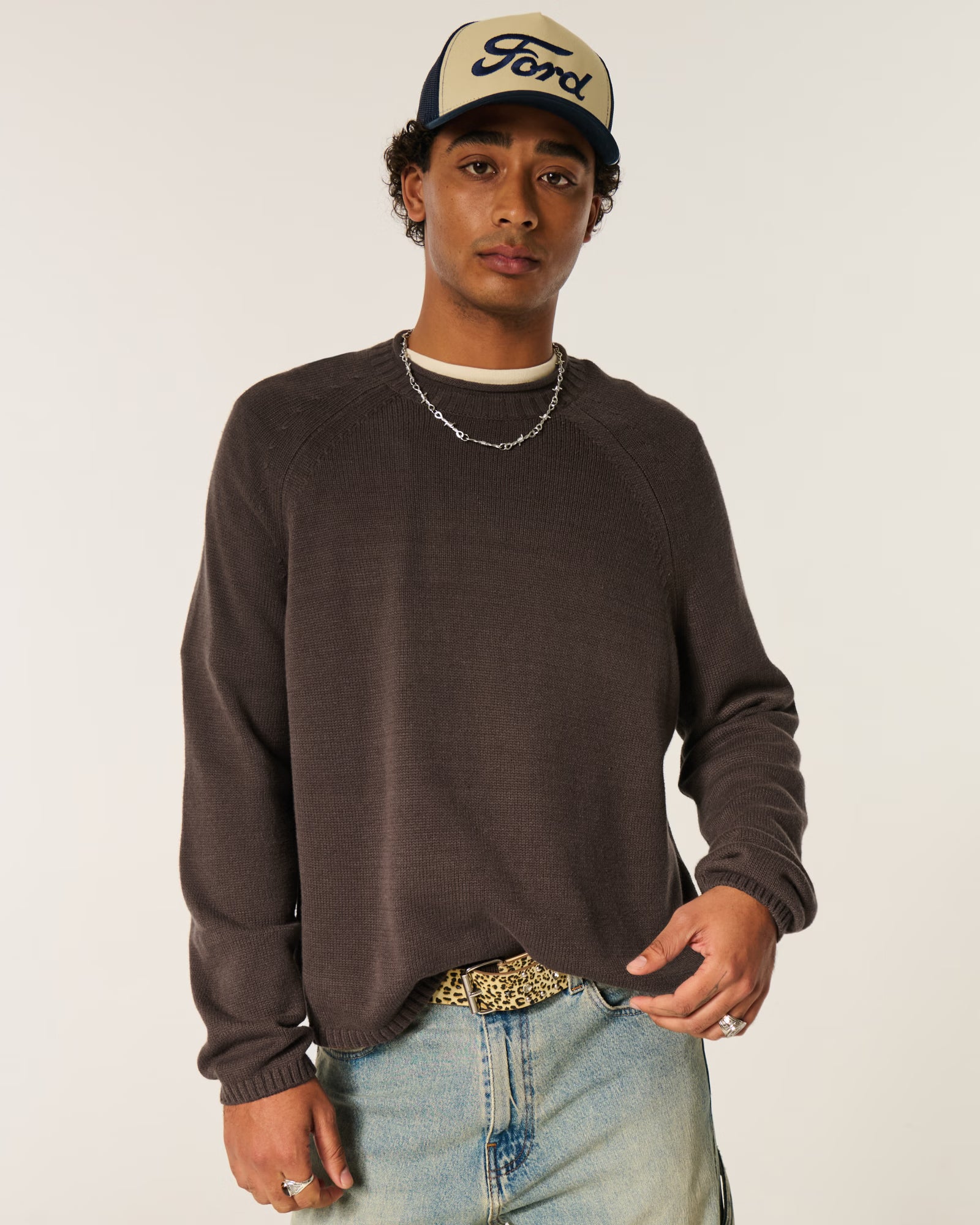 Hollister - Boxy Roll-Neck Crew Sweater