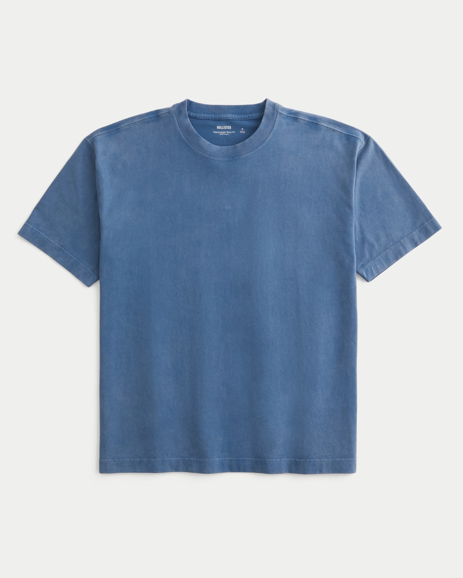 Hollister - Boxy Heavyweight Micro Logo Crew T-Shirt