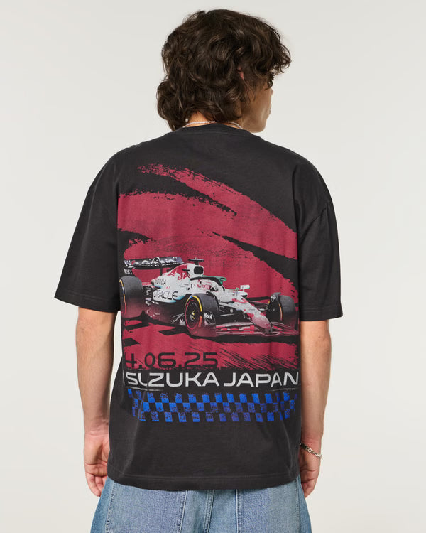 Hollister - Boxy Oracle Red Bull Racing Graphic Tee