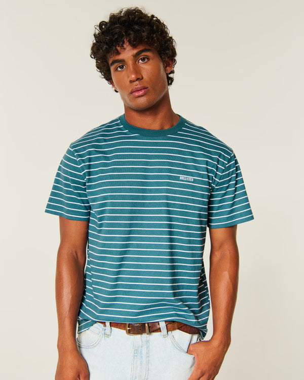 Hollister - Relaxed HeavyWeight Cotton Logo Crew T Shirt
