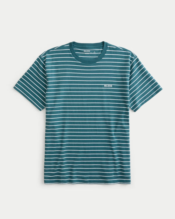 Hollister - Relaxed HeavyWeight Cotton Logo Crew T Shirt