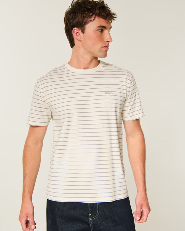 Hollister - Relaxed HeavyWeight Cotton Logo Crew T Shirt