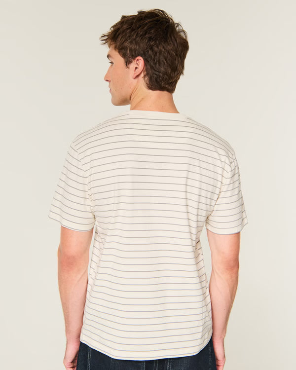 Hollister - Relaxed HeavyWeight Cotton Logo Crew T Shirt