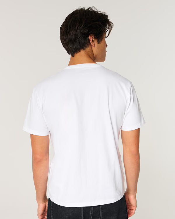 Hollister - Relaxed HeavyWeight Cotton Logo Crew T Shirt