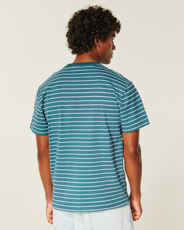 Hollister - Relaxed HeavyWeight Cotton Logo Crew T Shirt