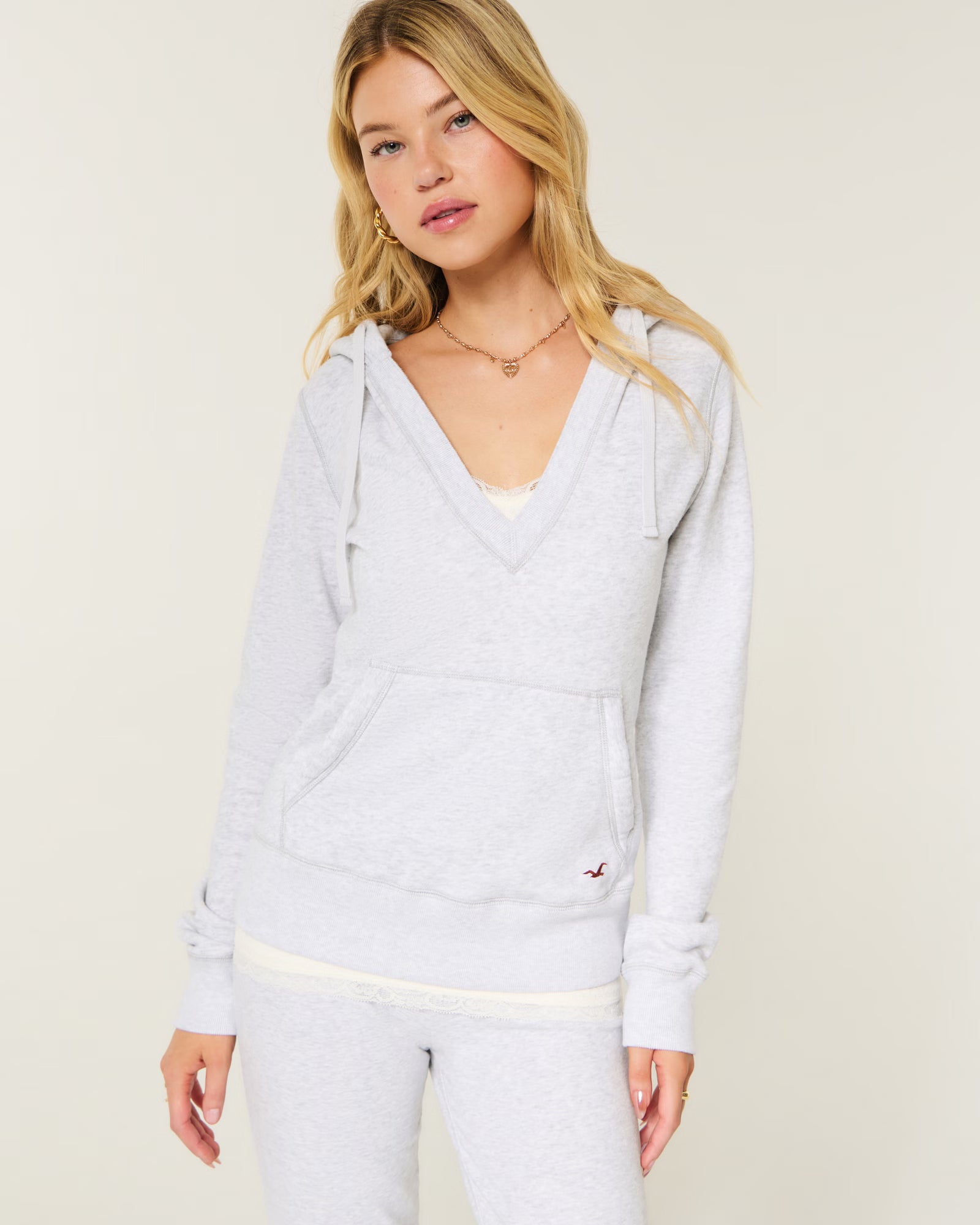 Hollister - V-Neck Hoodie