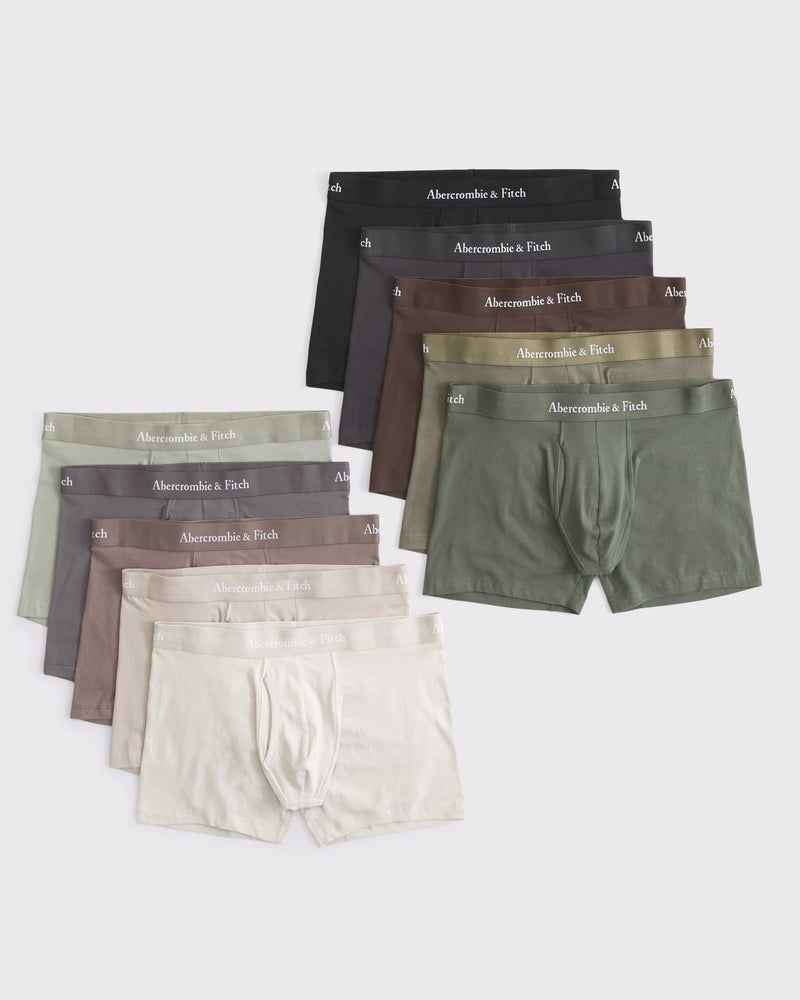 Abercrombie & Fitch - 10-Pack Boxer Briefs IMMEDIATE