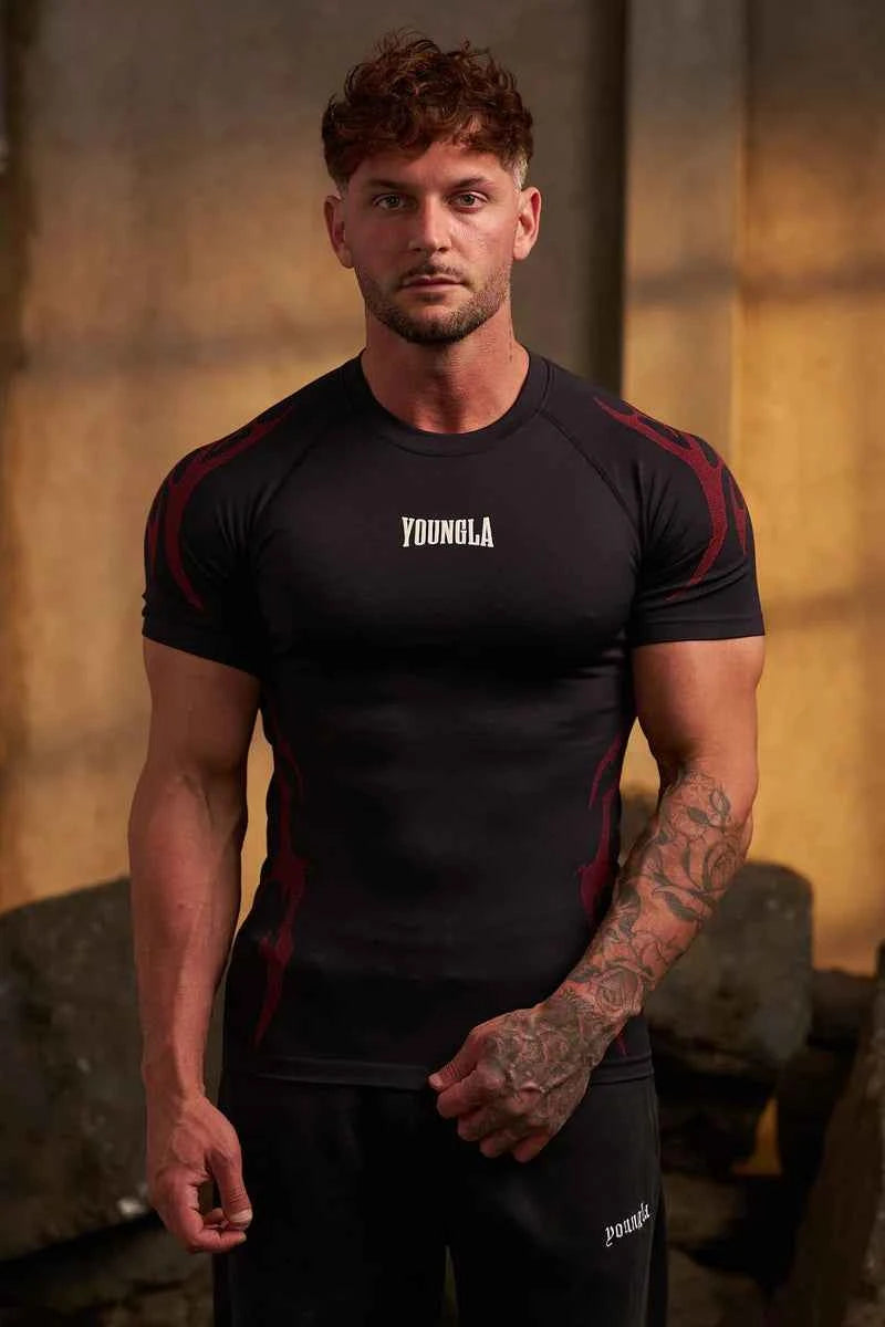 YOUNGLA - 4067 Gothic Compression Tees