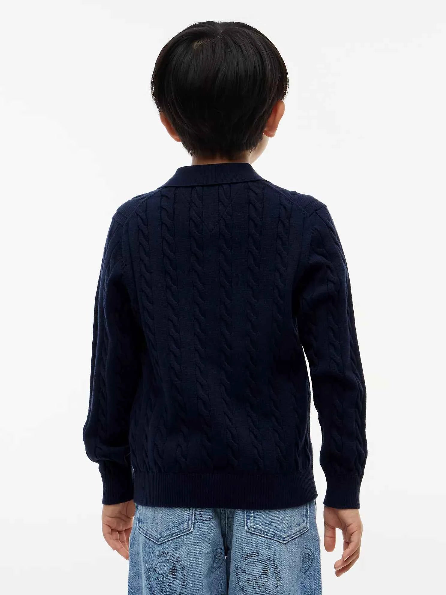 Tommy Hilfiger - Kids' Cable Knit Sweater Polo