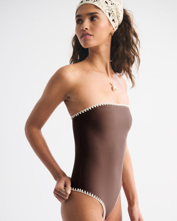 Abercrombie & Fitch - Seersucker Marina One-Piece Swimsuit