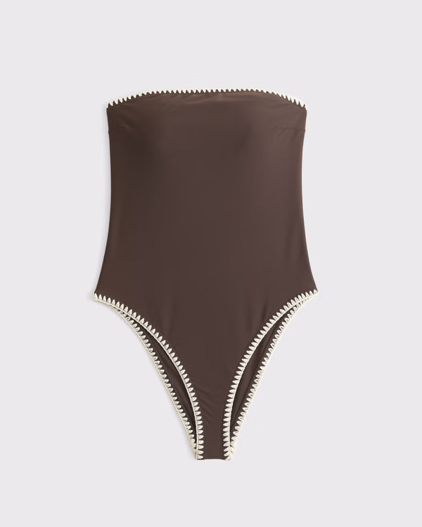 Abercrombie & Fitch - Seersucker Marina One-Piece Swimsuit