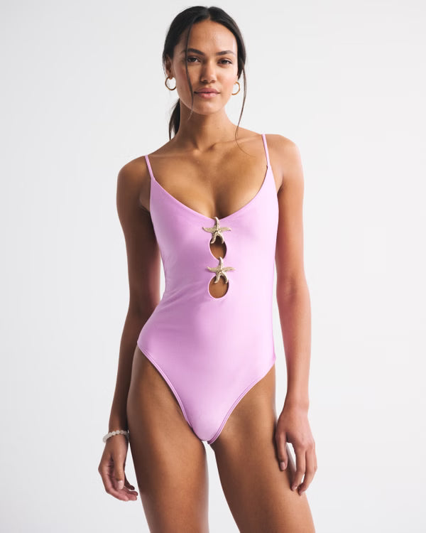 Abercrombie & Fitch - V-Neck Starfish One-Piece