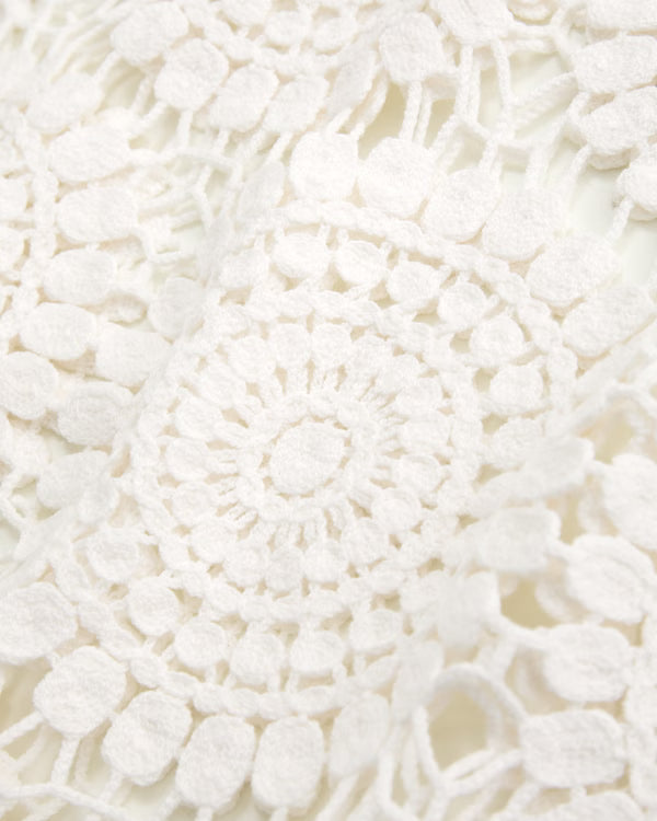Abercrombie & Fitch - Crochet-Style Scoopneck Mini Dress Coverup