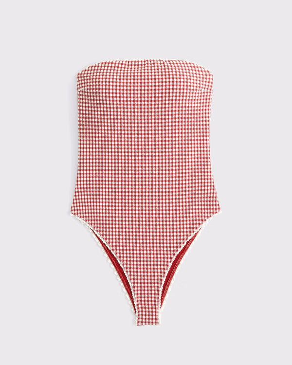 Abercrombie & Fitch - Seersucker Marina One-Piece Swimsuit
