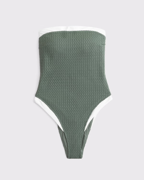 Abercrombie & Fitch - Seersucker Marina One-Piece Swimsuit