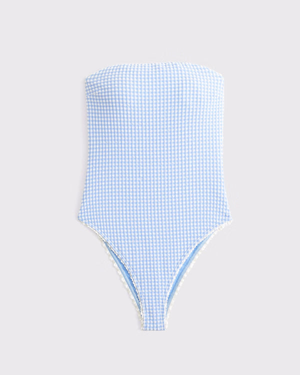 Abercrombie & Fitch - Seersucker Marina One-Piece Swimsuit