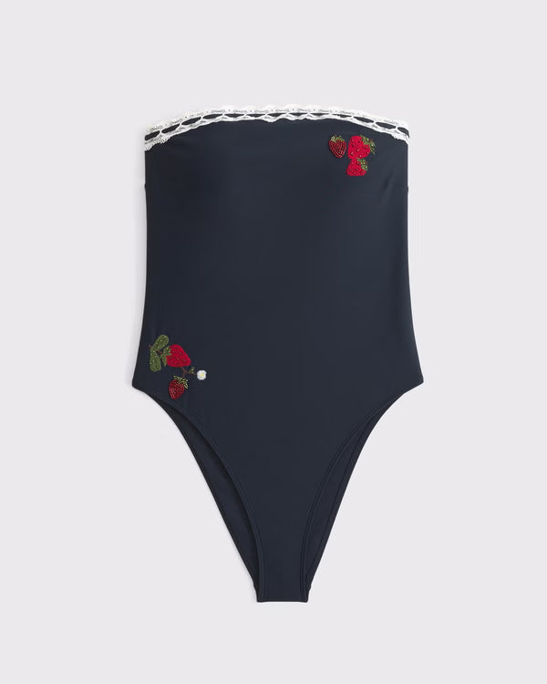 Abercrombie & Fitch - Seersucker Marina One-Piece Swimsuit