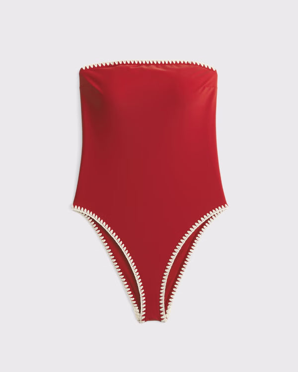 Abercrombie & Fitch - Seersucker Marina One-Piece Swimsuit
