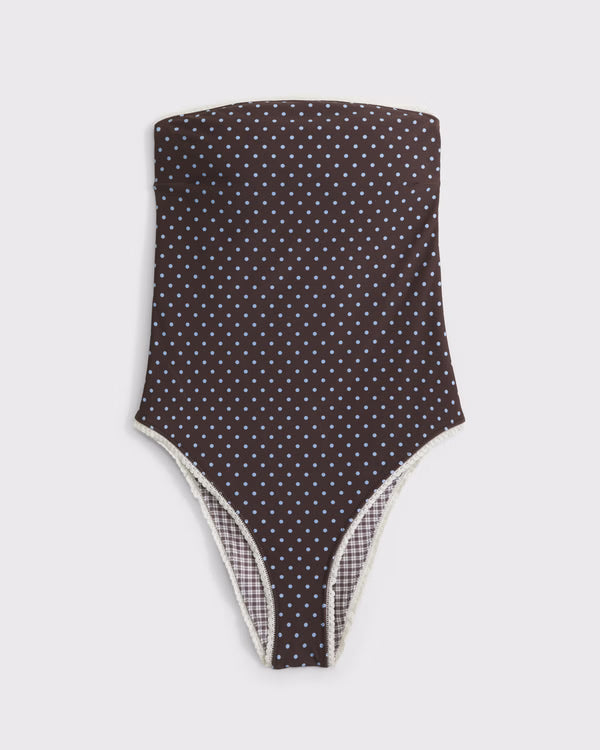 Abercrombie & Fitch - Seersucker Marina One-Piece Swimsuit