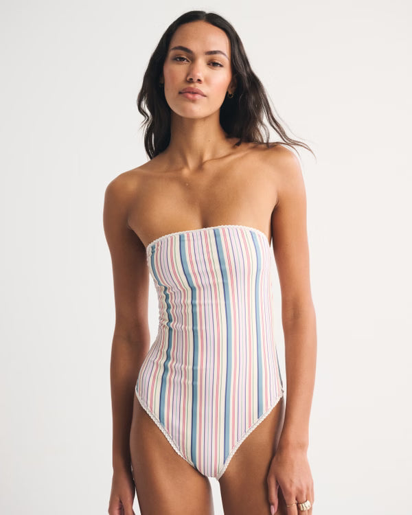 Abercrombie & Fitch - Seersucker Marina One-Piece Swimsuit