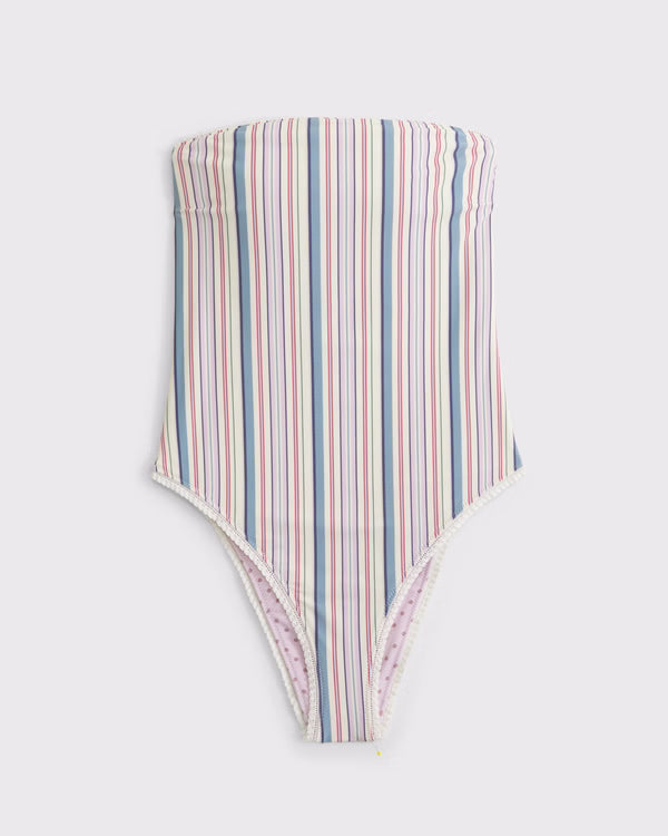 Abercrombie & Fitch - Seersucker Marina One-Piece Swimsuit