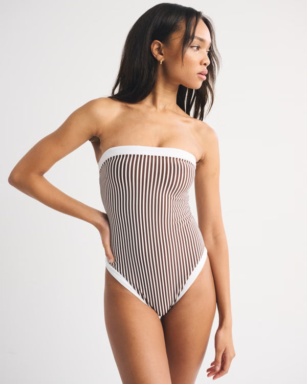 Abercrombie & Fitch - Seersucker Marina One-Piece Swimsuit