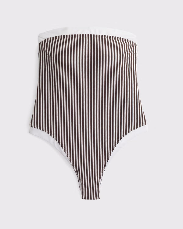 Abercrombie & Fitch - Seersucker Marina One-Piece Swimsuit