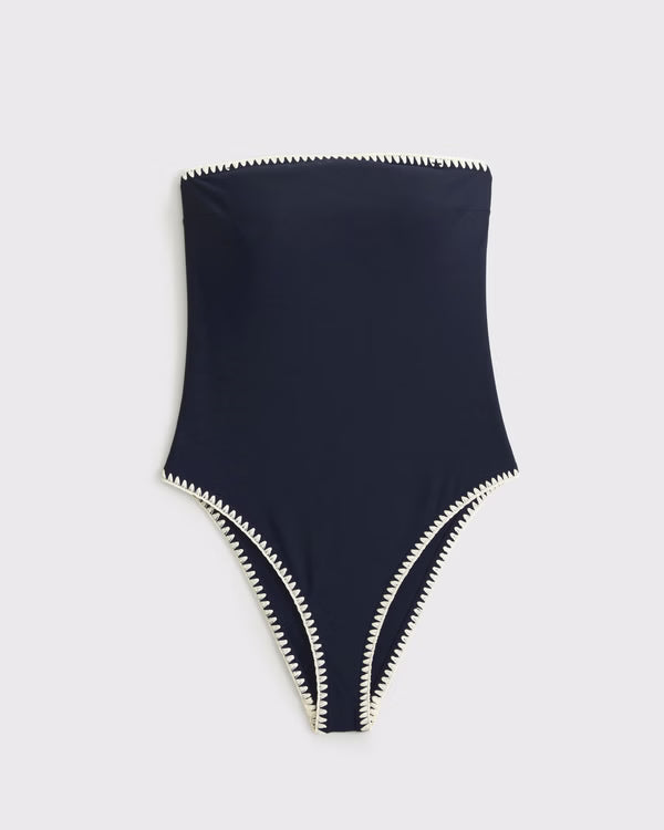 Abercrombie & Fitch - Seersucker Marina One-Piece Swimsuit