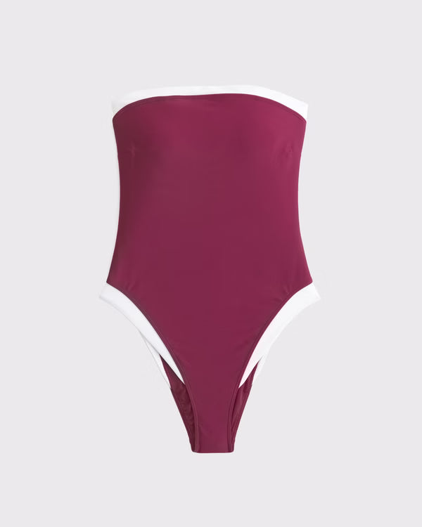 Abercrombie & Fitch - Seersucker Marina One-Piece Swimsuit