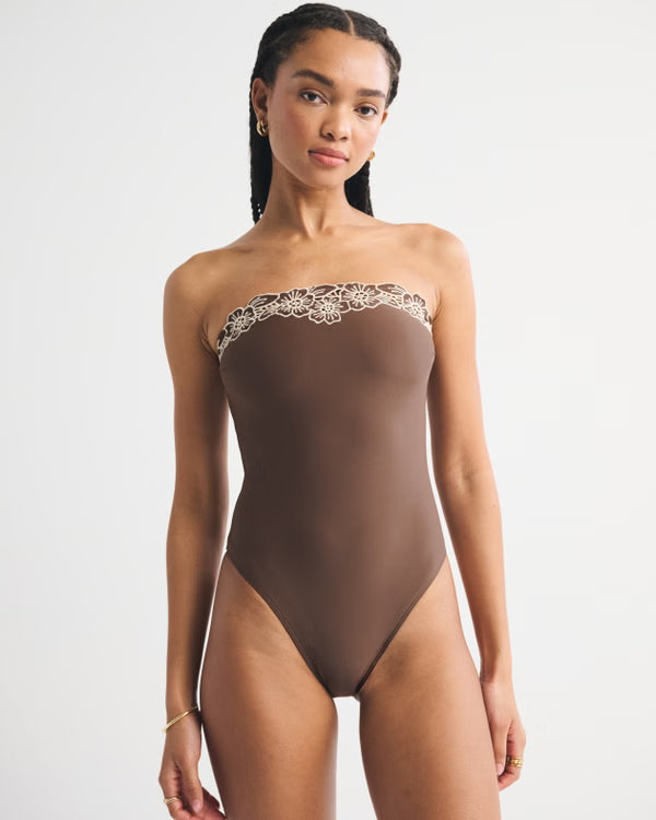 Abercrombie & Fitch - Seersucker Marina One-Piece Swimsuit