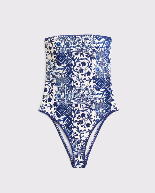 Abercrombie & Fitch - Seersucker Marina One-Piece Swimsuit