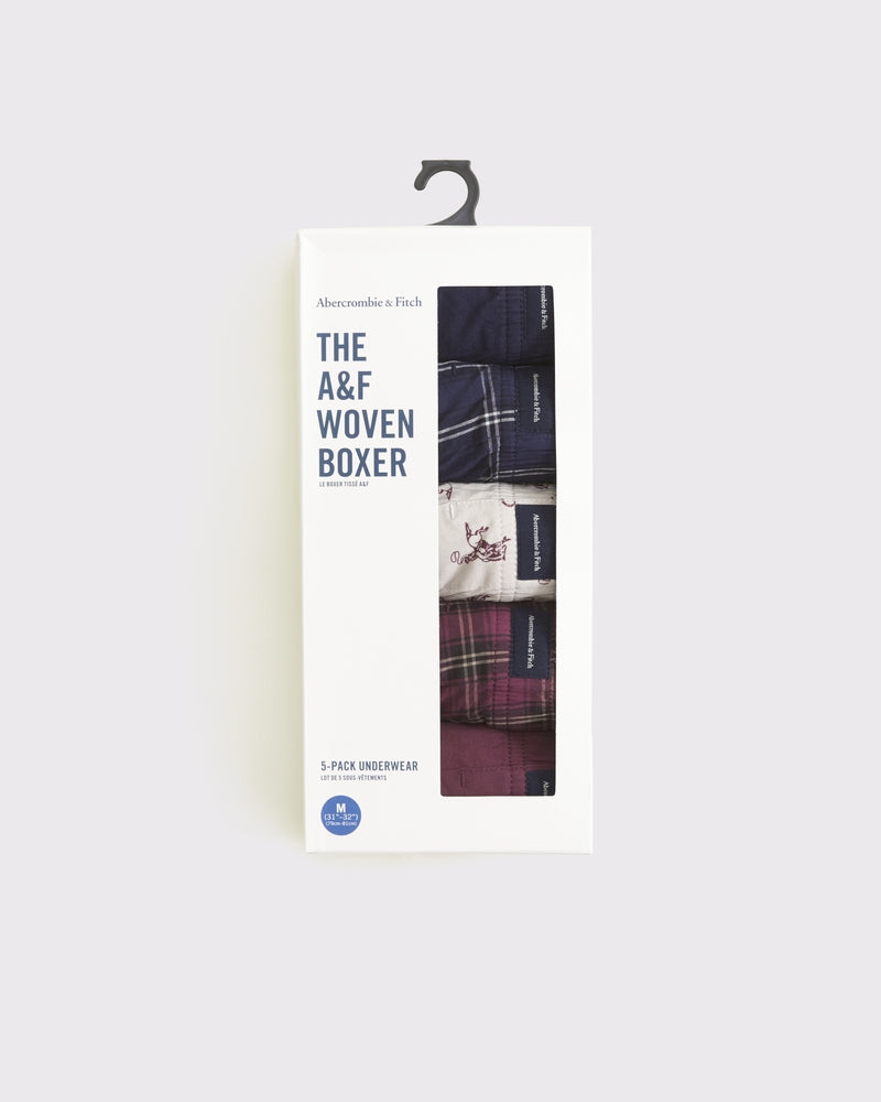 5-Pack Woven Logo Boxers