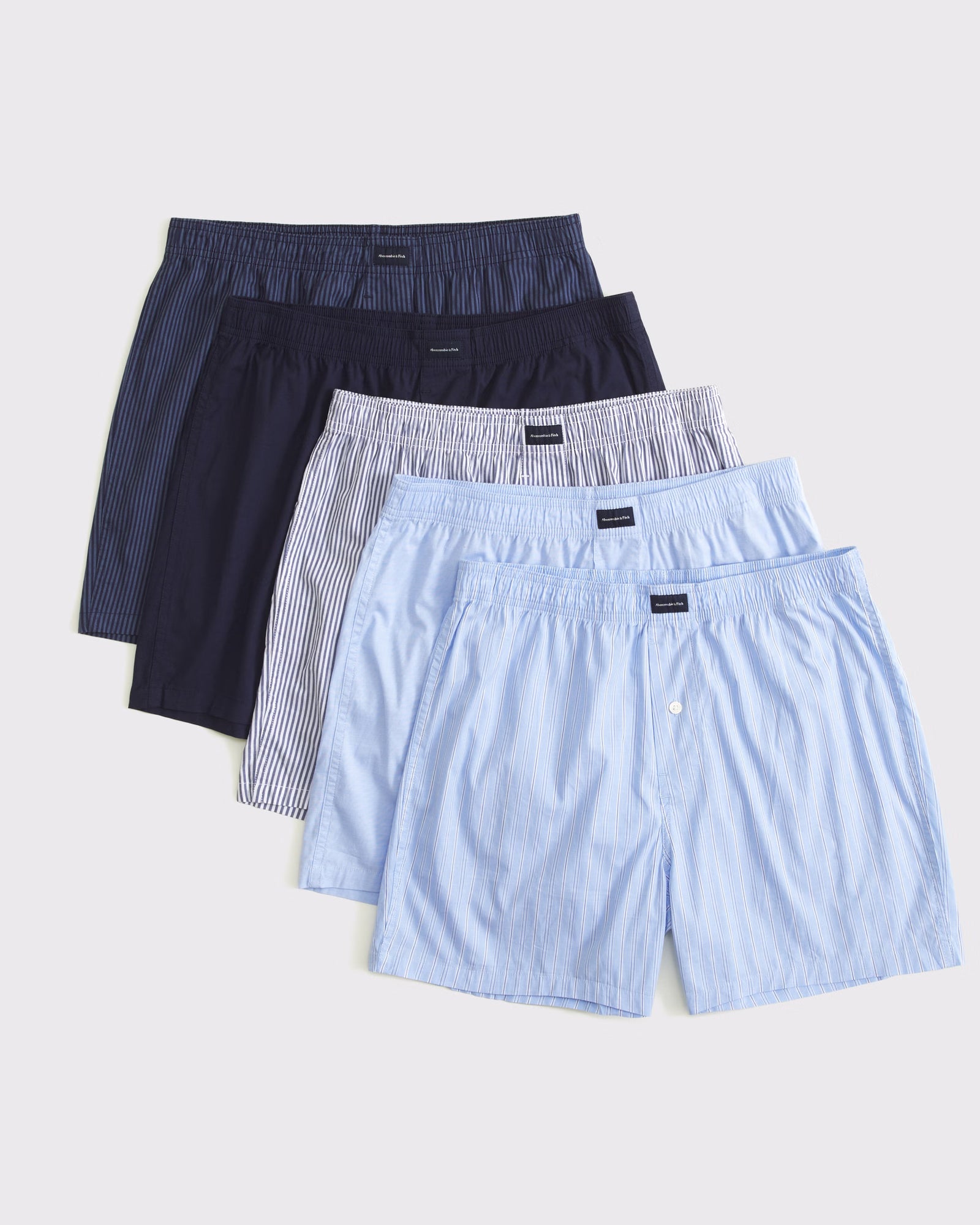 Abercrombie & Fitch - 5-Pack Woven Logo Boxers - Brandatak Store