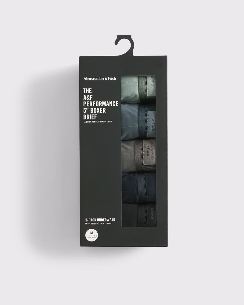 Abercrombie & Fitch - 5" 5-Pack Performance Boxer Briefs