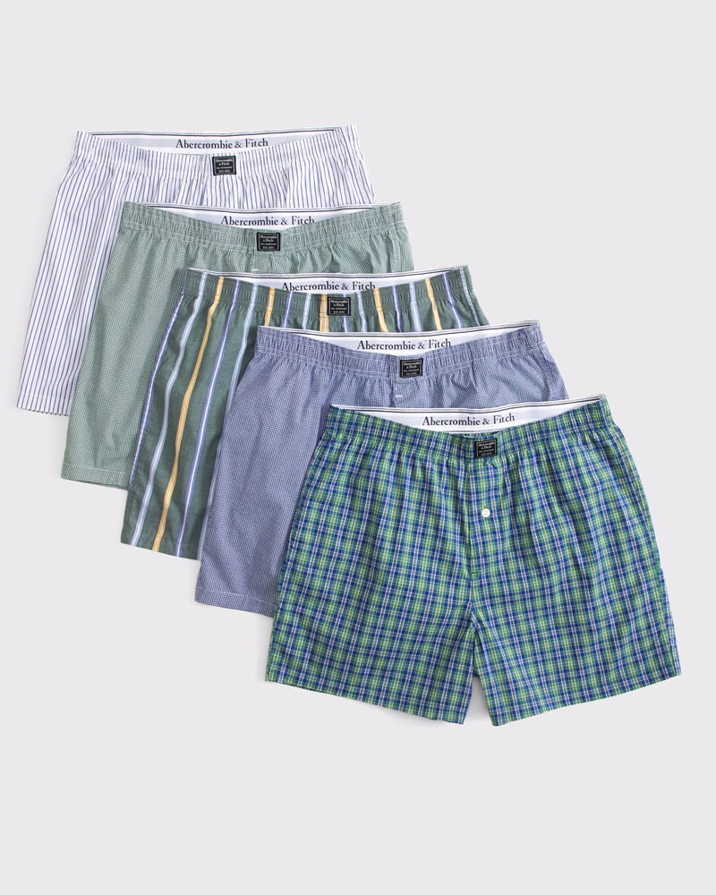 Abercrombie & Fitch - 5-Pack Woven Logo Boxers
