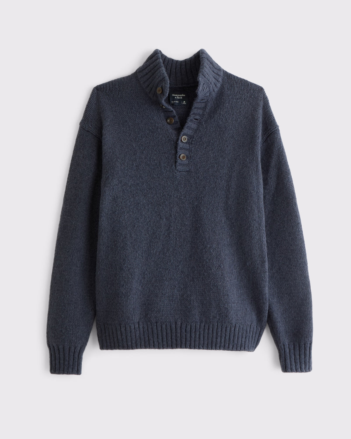 Abercrombie & Fitch - Henley Mock Neck Sweater