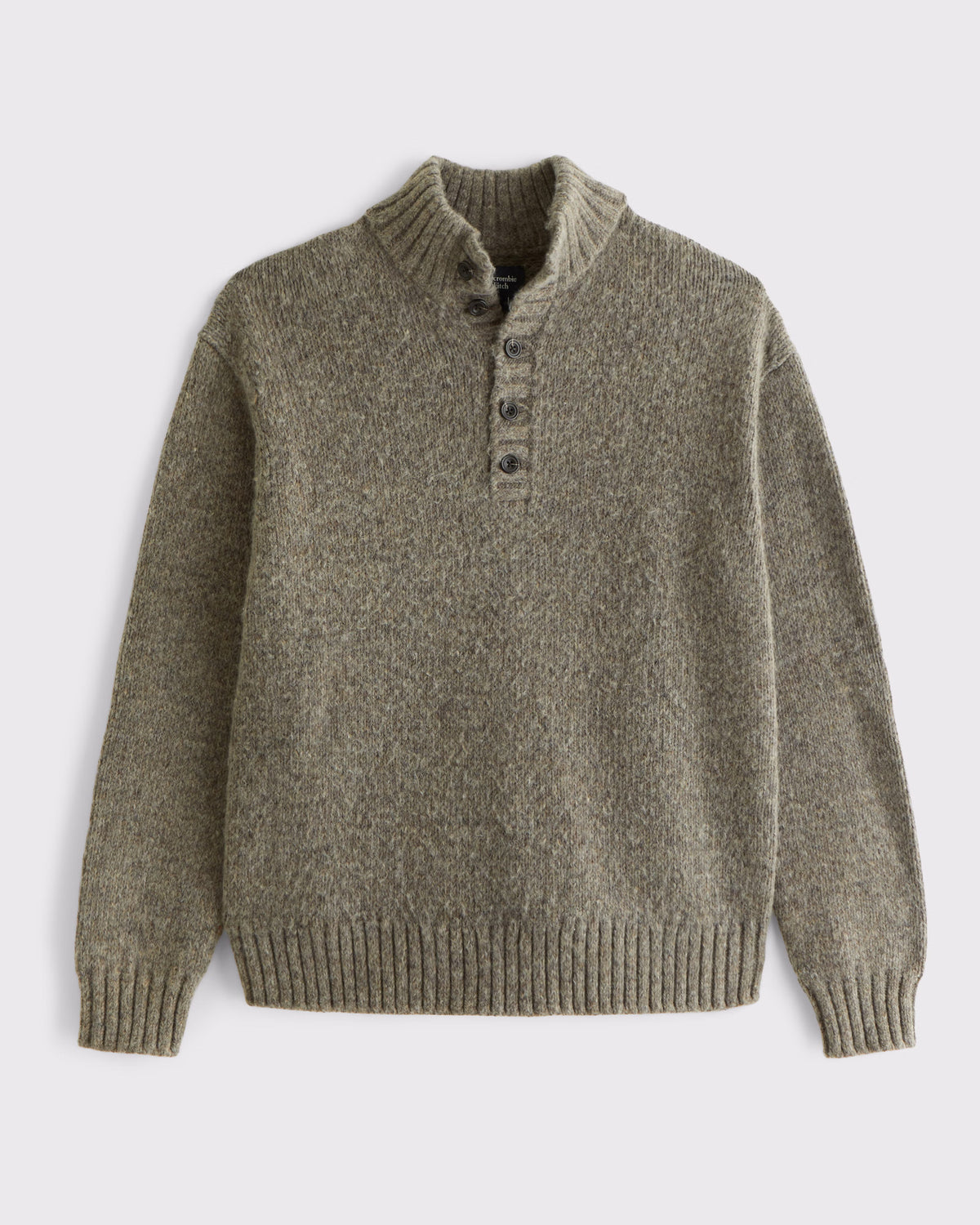 Abercrombie & Fitch - Henley Mock Neck Sweater