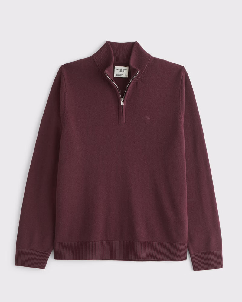 Abercrombie & Fitch - Icon Quarter-Zip Sweater
