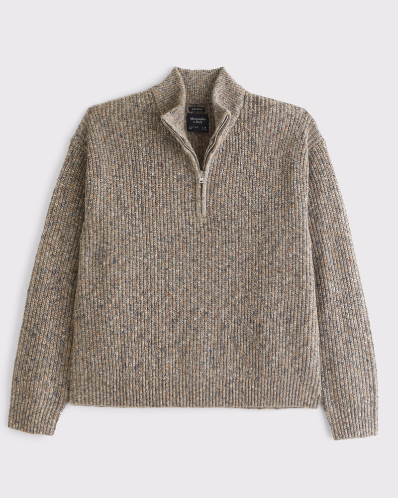 Abercrombie & Fitch - Essential Half-Zip Sweater