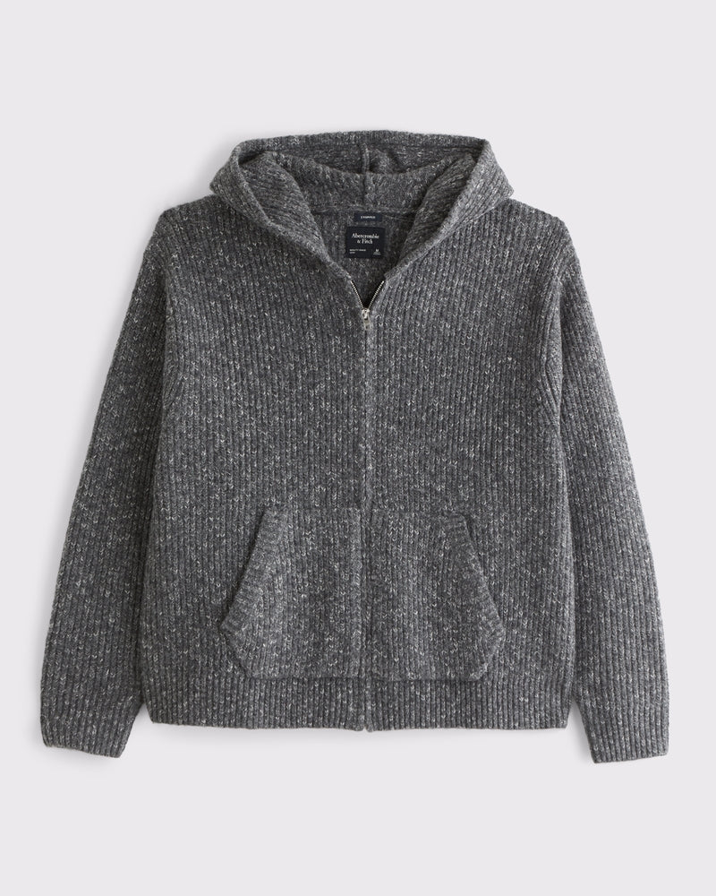 Abercrombie & Fitch - Full-Zip Hooded Sweater