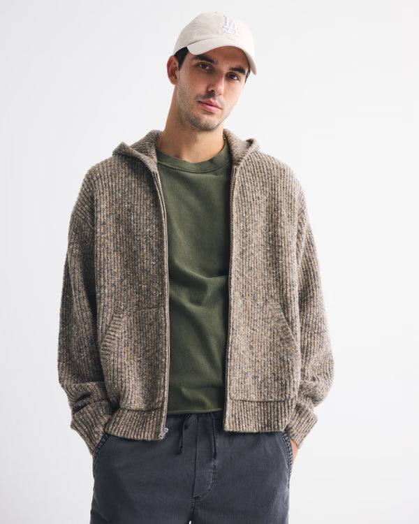 Abercrombie & Fitch - Full-Zip Hooded Sweater