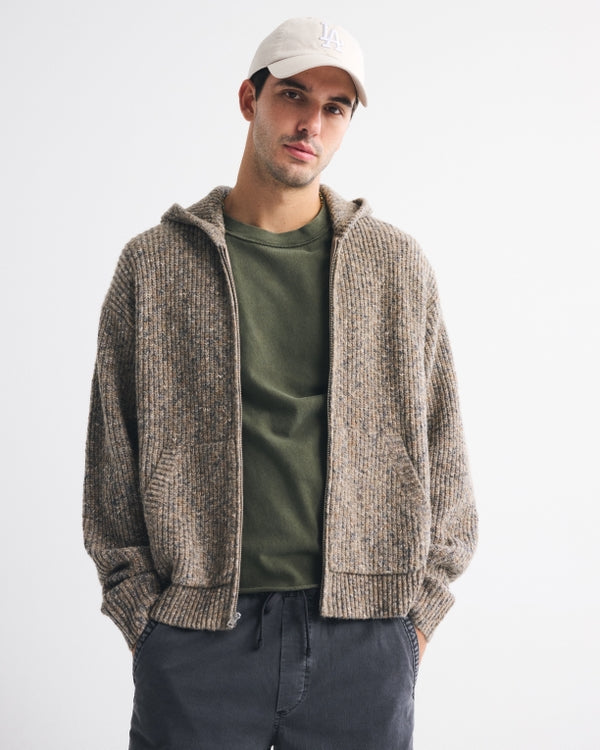 Abercrombie & Fitch - Full-Zip Hooded Sweater