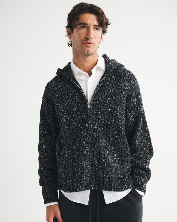 Abercrombie & Fitch - Full-Zip Hooded Sweater