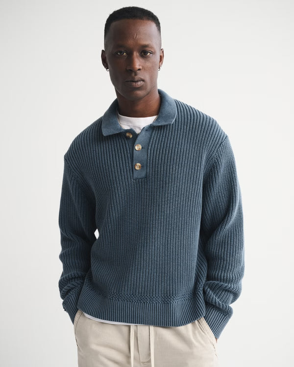 Abercrombie & Fitch - 3-Button Collared Sweater