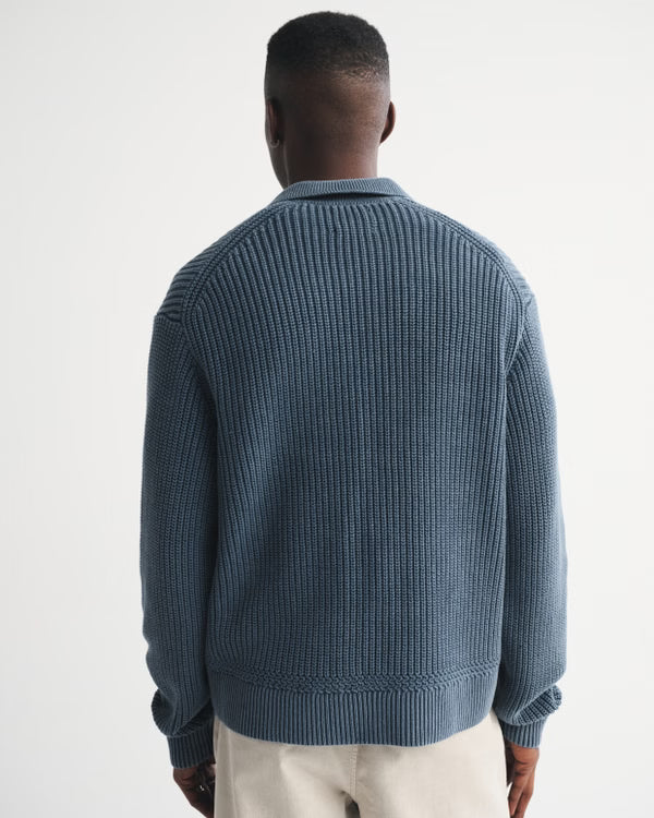Abercrombie & Fitch - 3-Button Collared Sweater