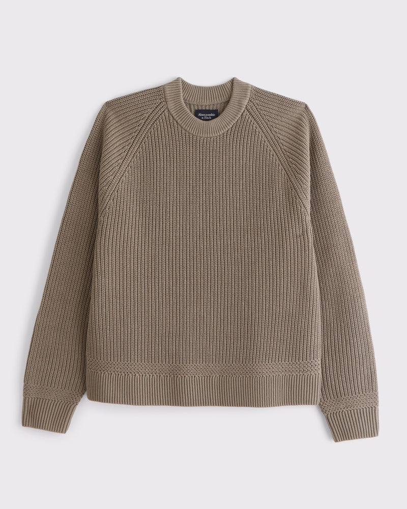 Abercrombie & Fitch - Oversized Waffle Crew Sweater