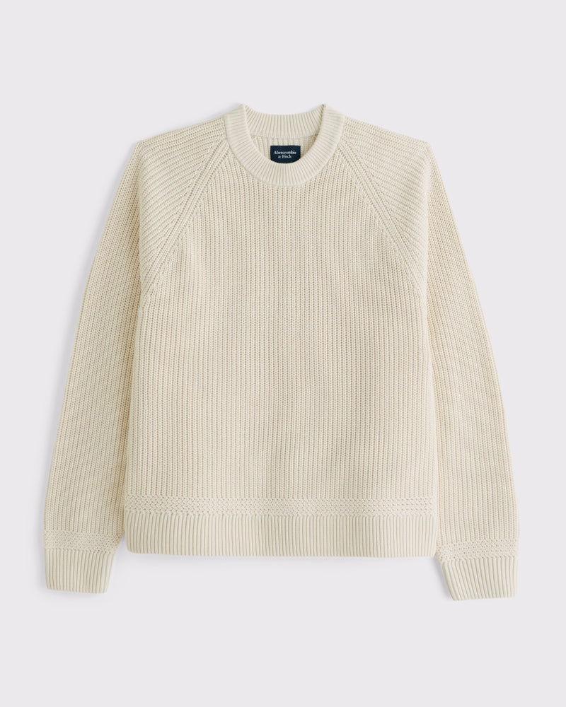 Abercrombie & Fitch - Oversized Waffle Crew Sweater