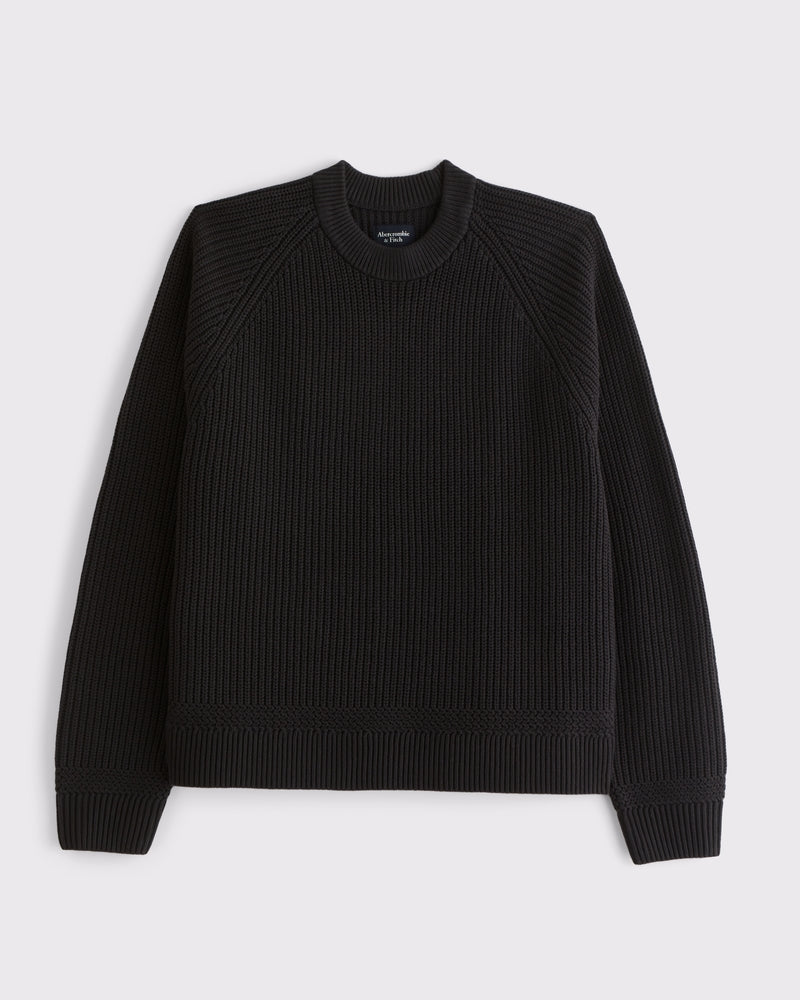 Abercrombie & Fitch - Oversized Waffle Crew Sweater
