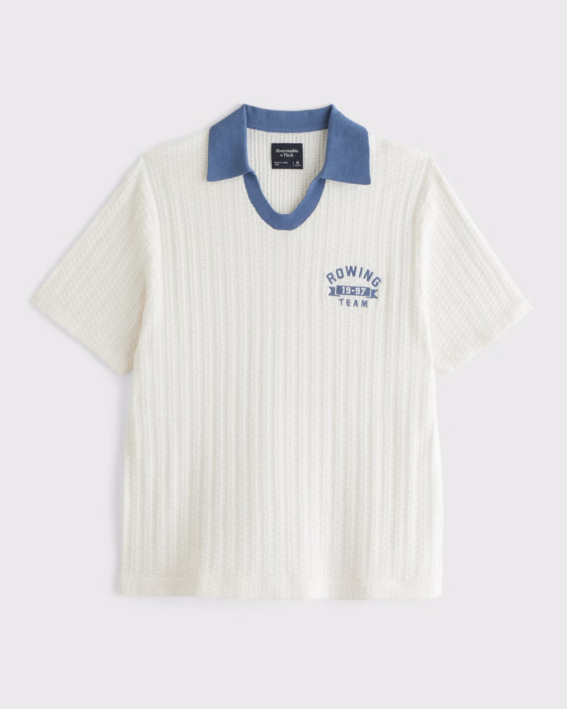 Abercrombie & Fitch - Varsity Johnny Collar Sweater Polo