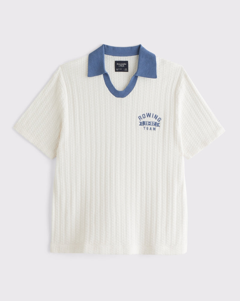 Abercrombie & Fitch - Varsity Johnny Collar Sweater Polo